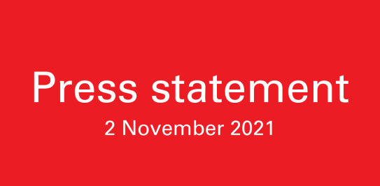 Christian Aid Ireland Press Statement for the 2nd of November 2021