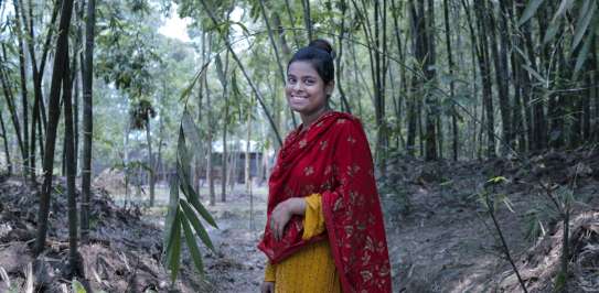 Woman in trees Bangladesh