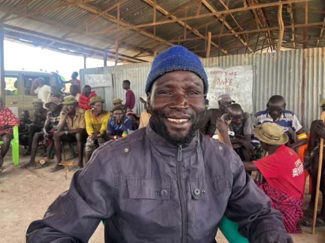 Man smiling at camera