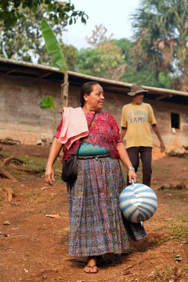 Aurelia collecting water in Guatamala