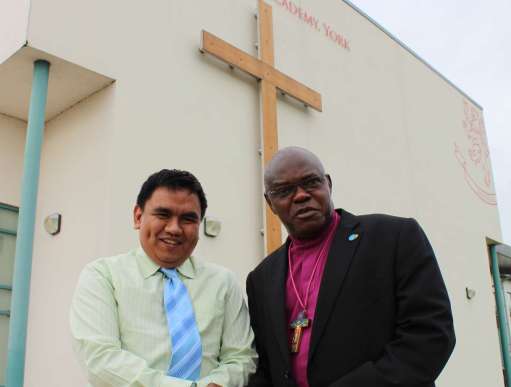 Archbishop Sentamu welcomes Filipino climate activist Voltaire Alferez to address the York Synod on the effects of climate change.