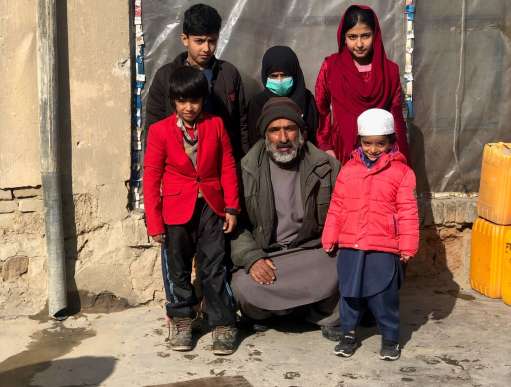Ahmad and his family in Kabul